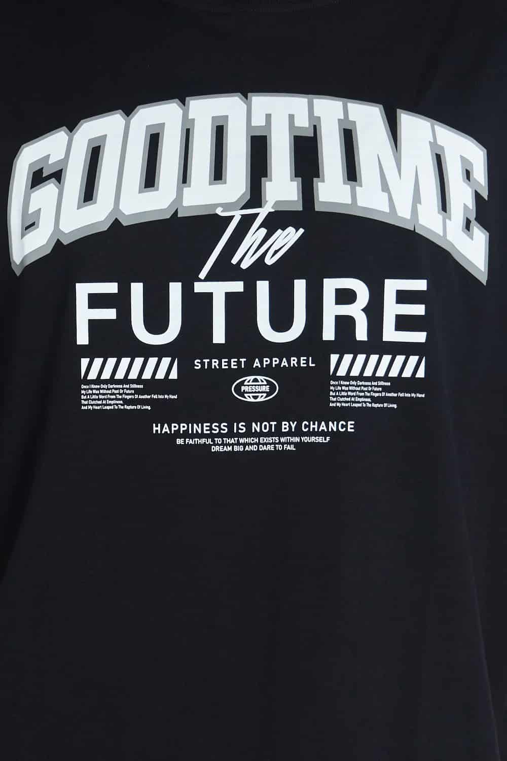 Camiseta oversize estampada Good Time Negro| DROP 03 | - miniatura 2