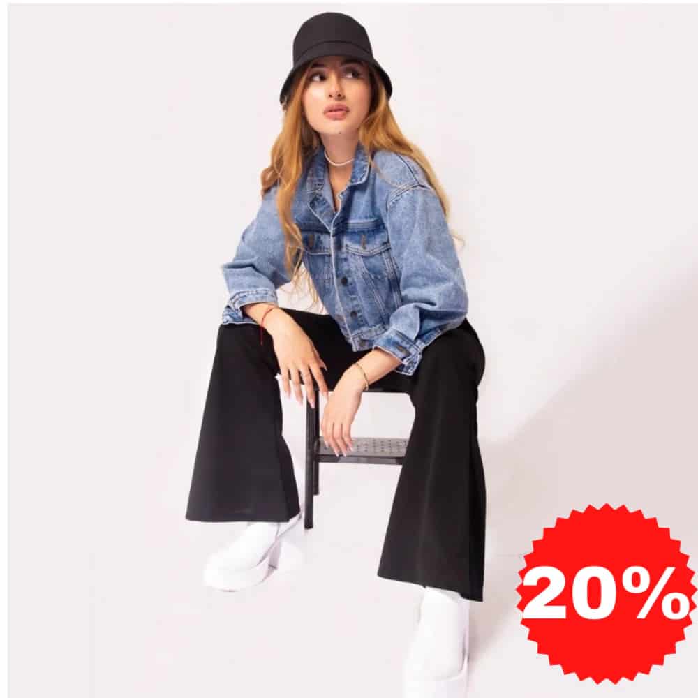 Pantalon Campana Negro - miniatura 1