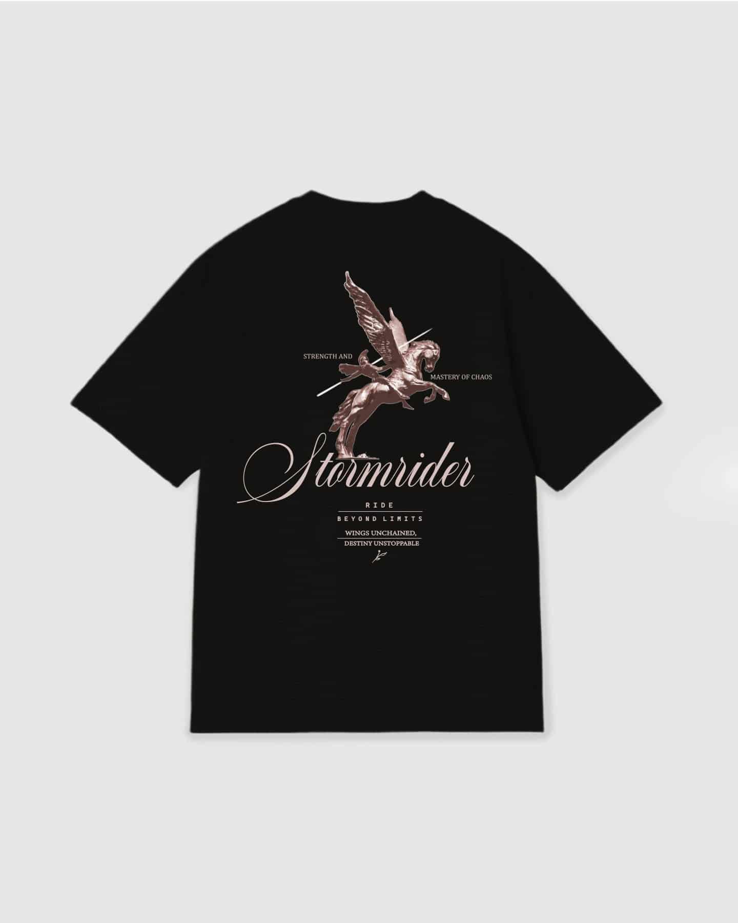 Oversized T Shirt Stormrider Black - miniatura 1