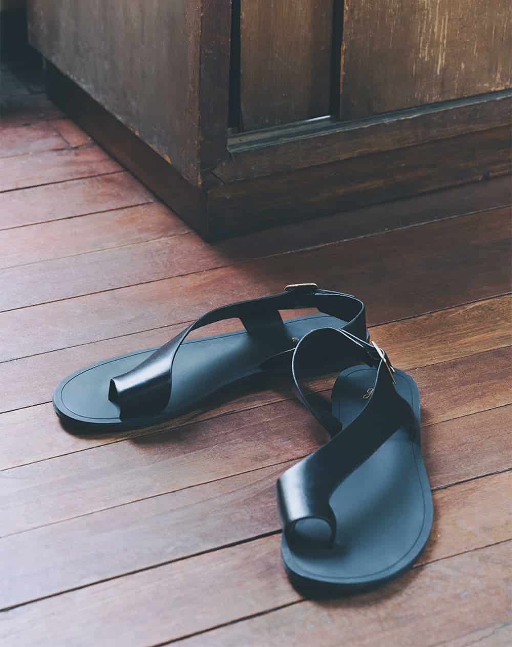 Sandalias negro mujer - miniatura 1