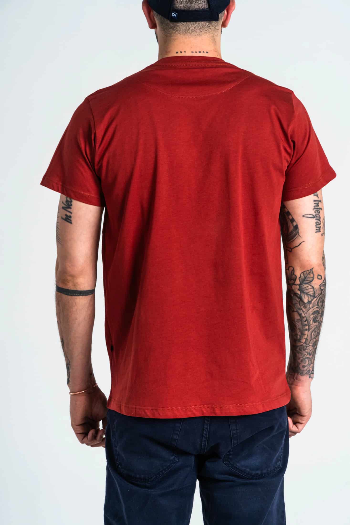 Camiseta Básica Algodón Terracota - miniatura 3