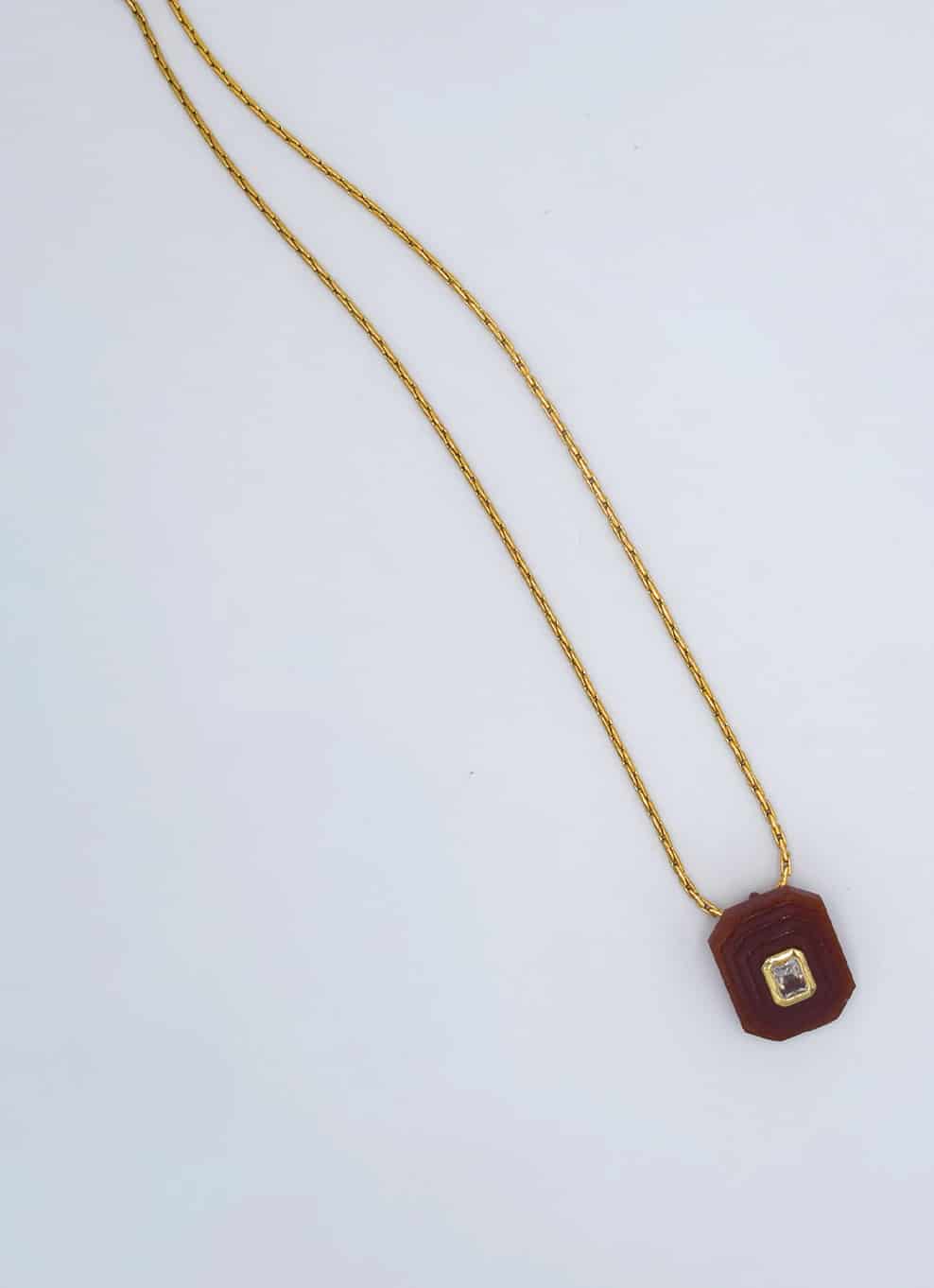 OTTAGONO - BORDEAUX NECKLACE - miniatura 3