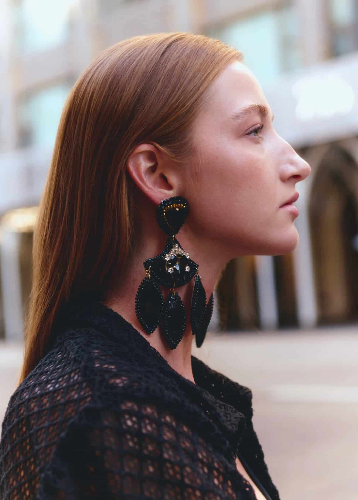 Black Totumo Earrings - miniatura 2