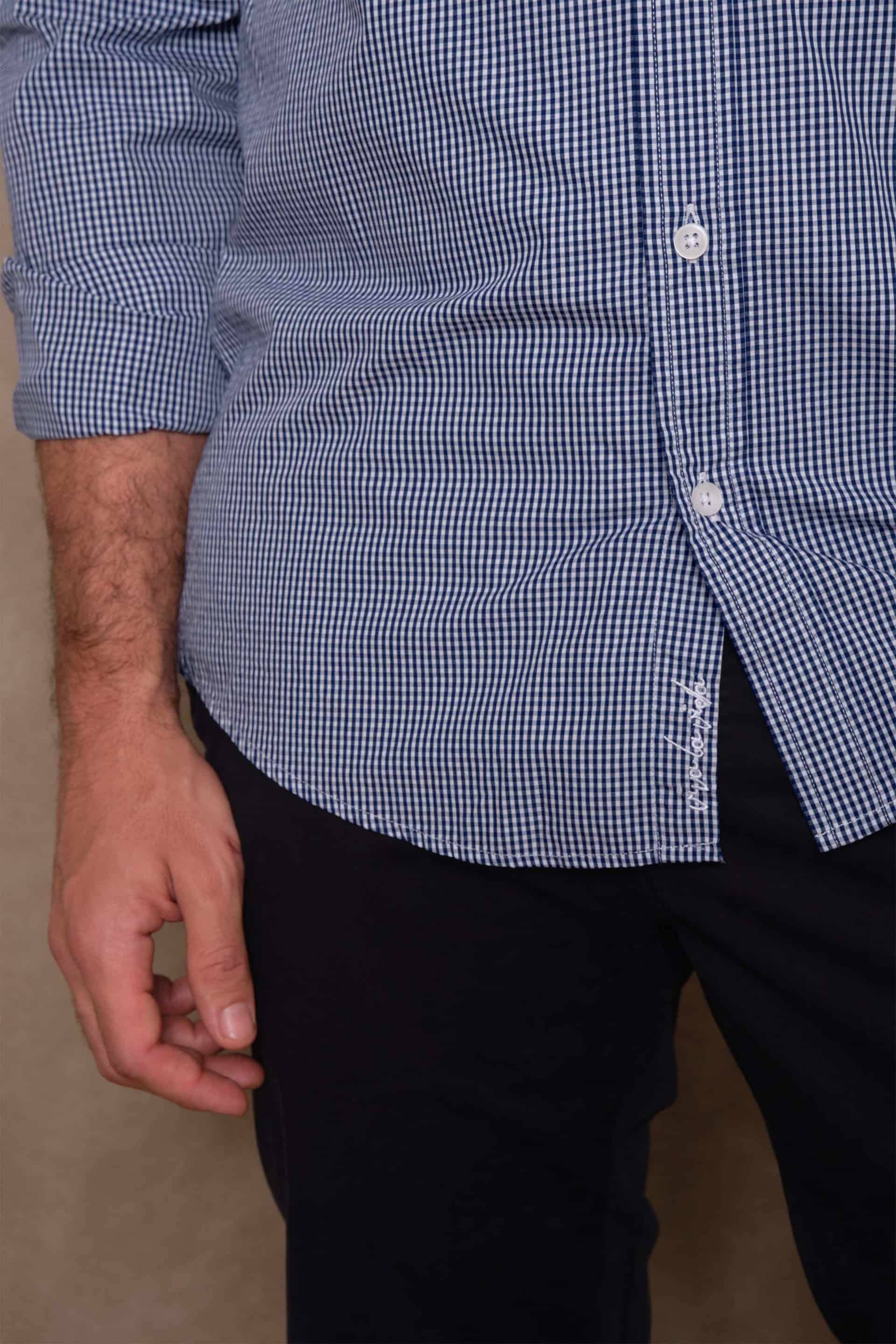 CAMISA MINI NAVY CHESS - miniatura 3