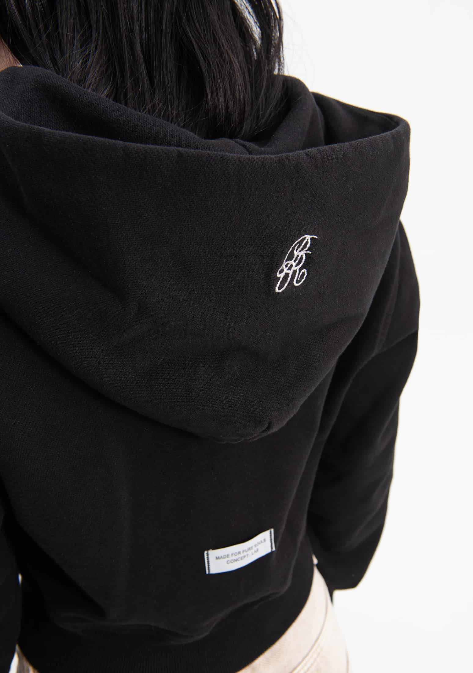 knockout woman black hoodie - miniatura 8