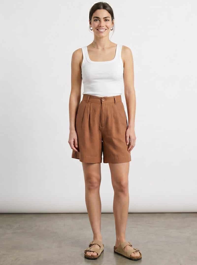SHORT MESTIZO CAQUI - miniatura 3