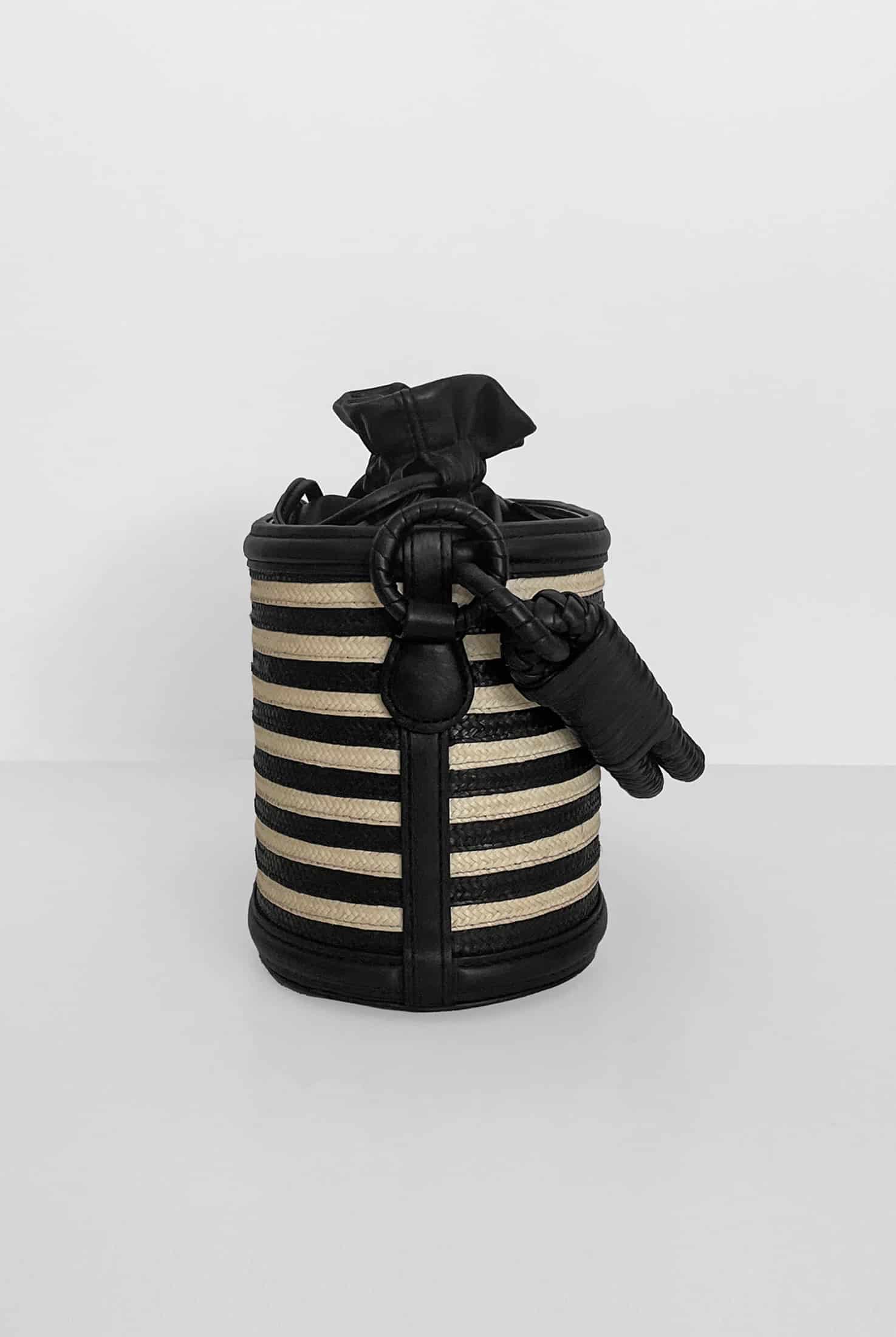 Caña Basket Bucket Bag, Stripes. - miniatura 4