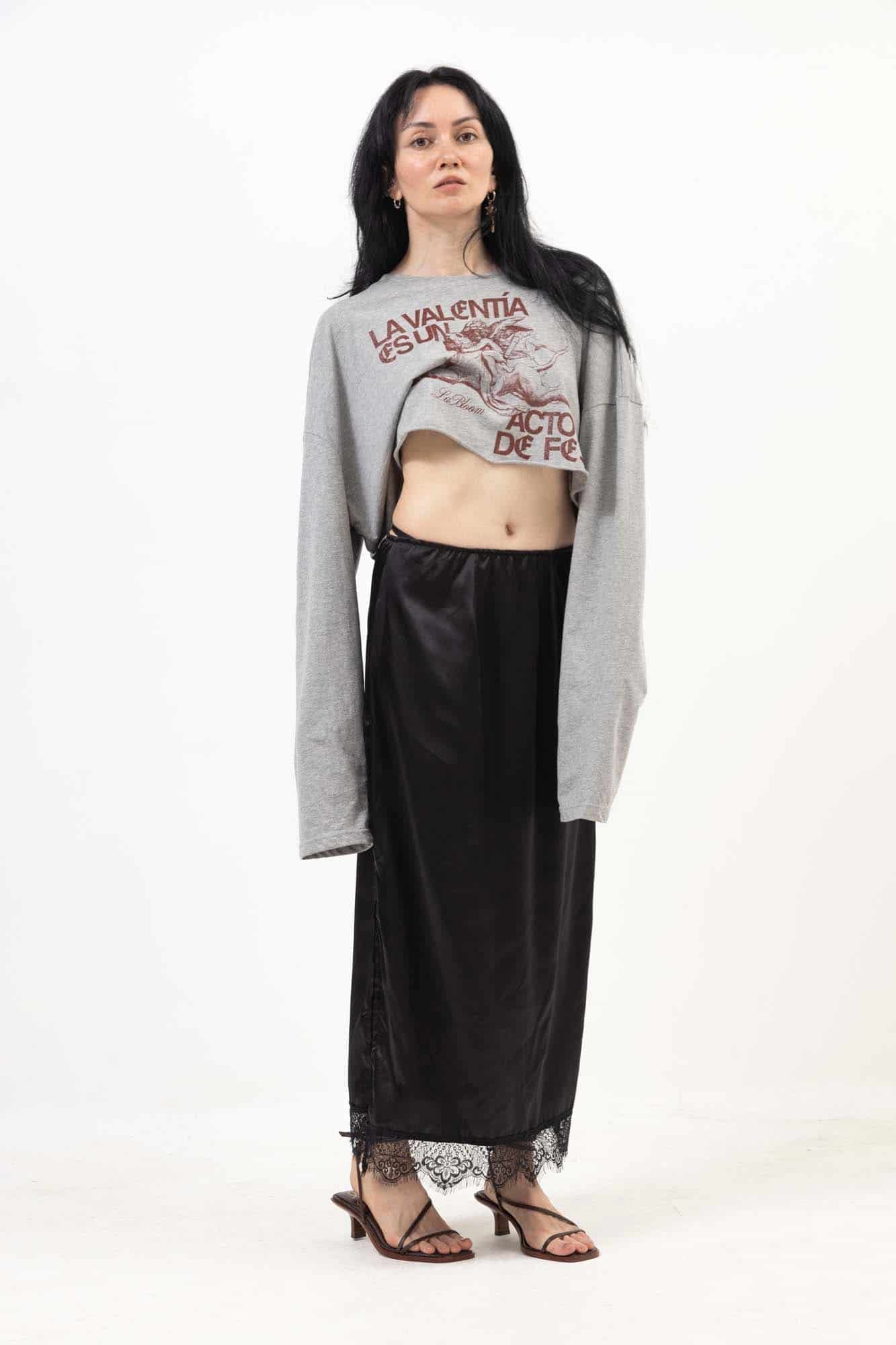 SATIN SKIRT - miniatura 4