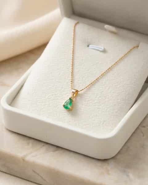 Dije Corazon Diamante Oro 18K - miniatura 1