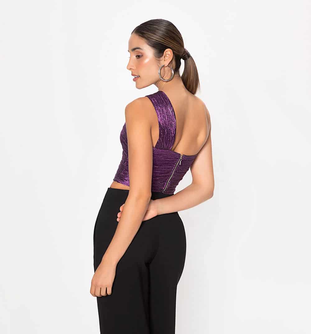 Blusa un solo hombro - miniatura 4