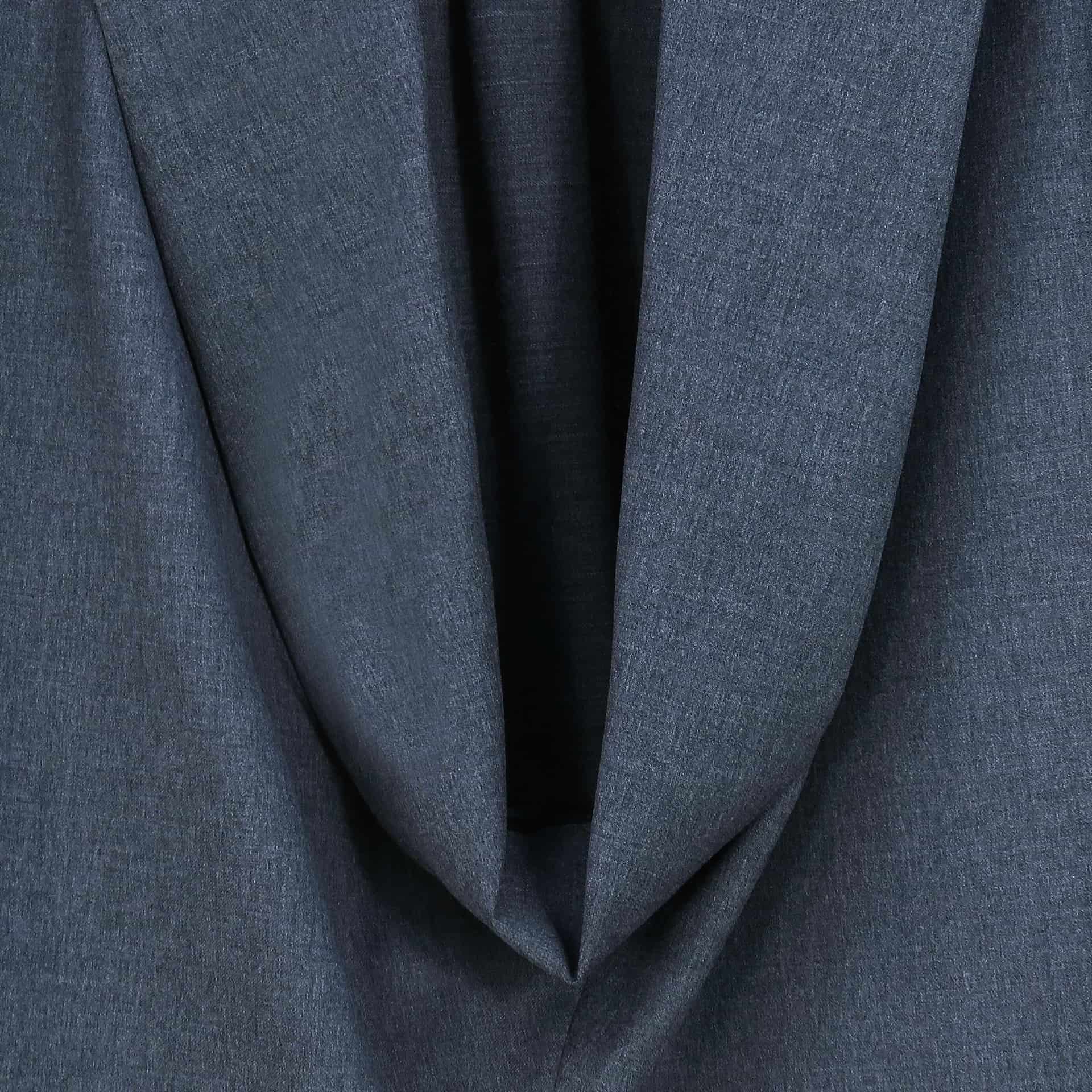 Pullover con Solapa Drapeada Gris Oscuro - miniatura 6