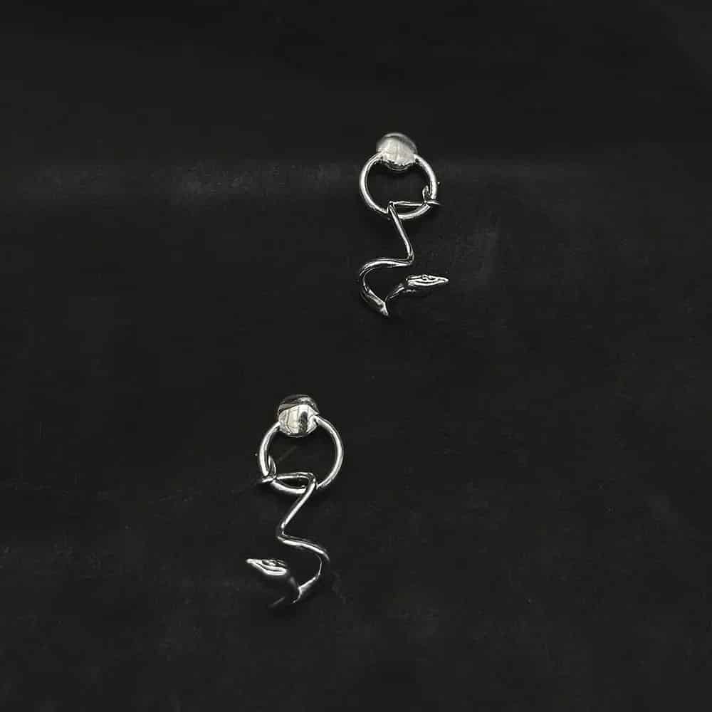 Aretes Culebra Bejuquilla Suspendida - miniatura 3