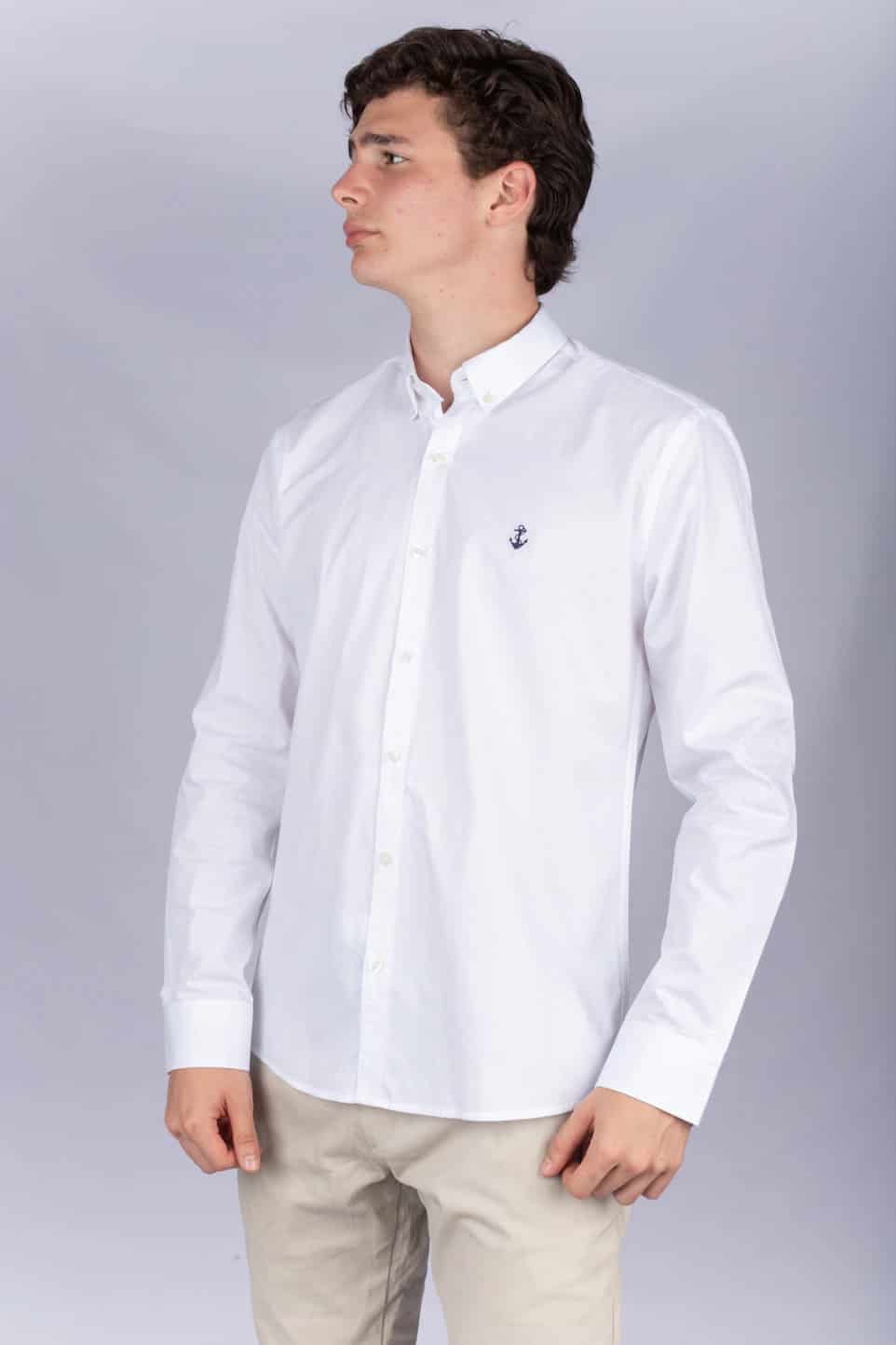 Camisa Blanca A Navy - miniatura 2