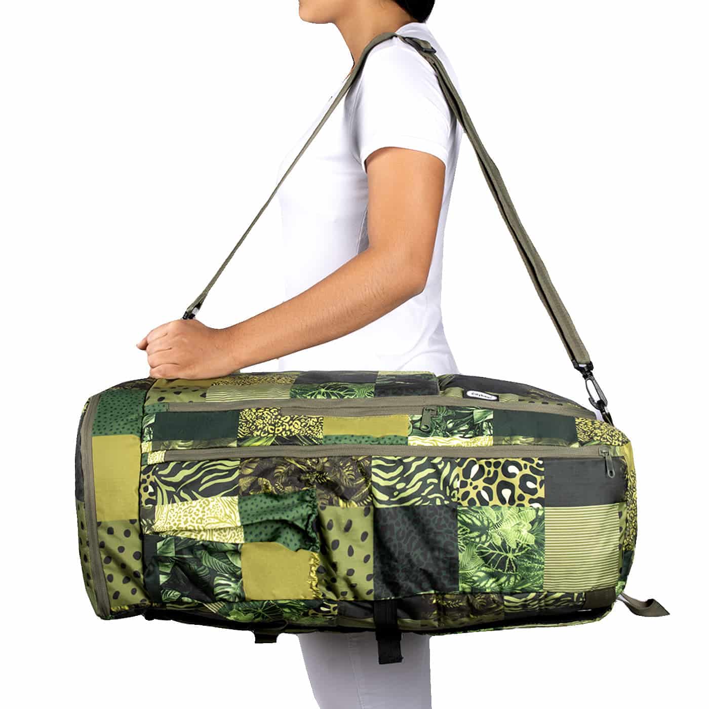Morral Aventura ULTRA Plegable Estampado Green Citybags Multicolor - miniatura 7
