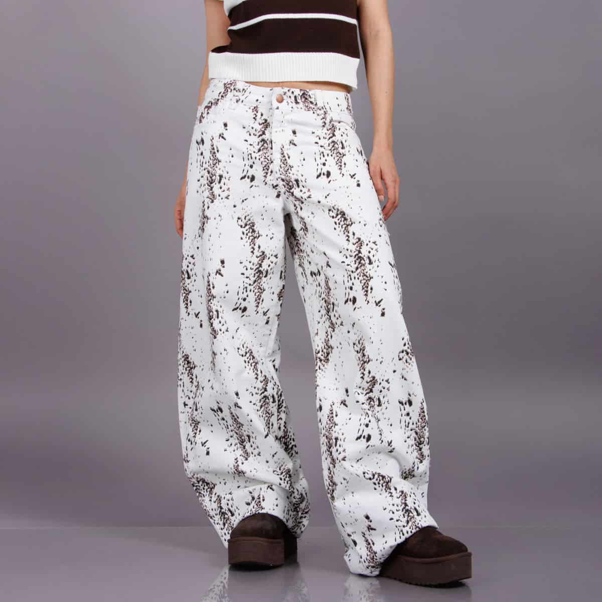 Jean Wide Leg Marfil Ax-3109 Rigido - miniatura 2