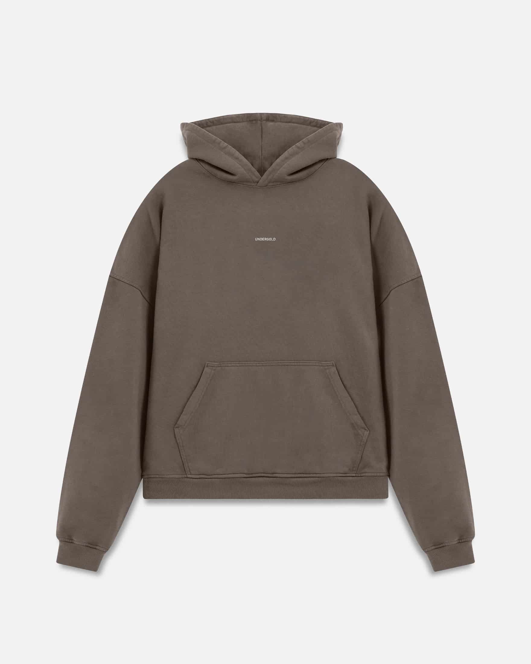 Line Basic Hoodie Brown - miniatura 3