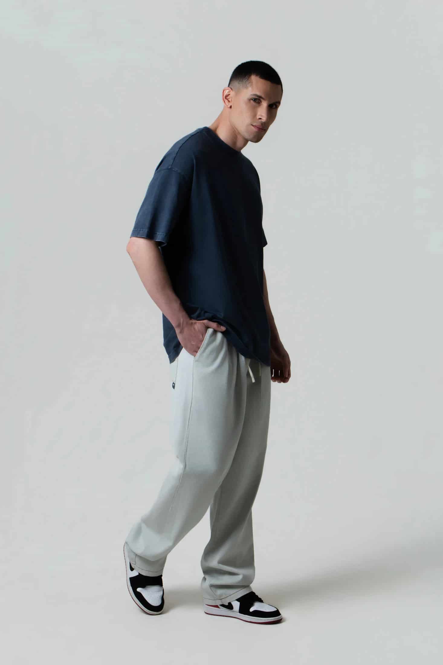 PANTALON JOGG COLOR AZUL CLARO - miniatura 1