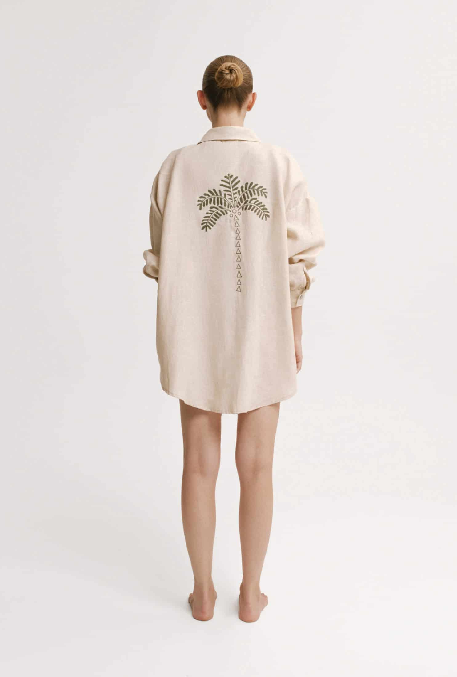 Camisa Malika Palmeira - miniatura 2