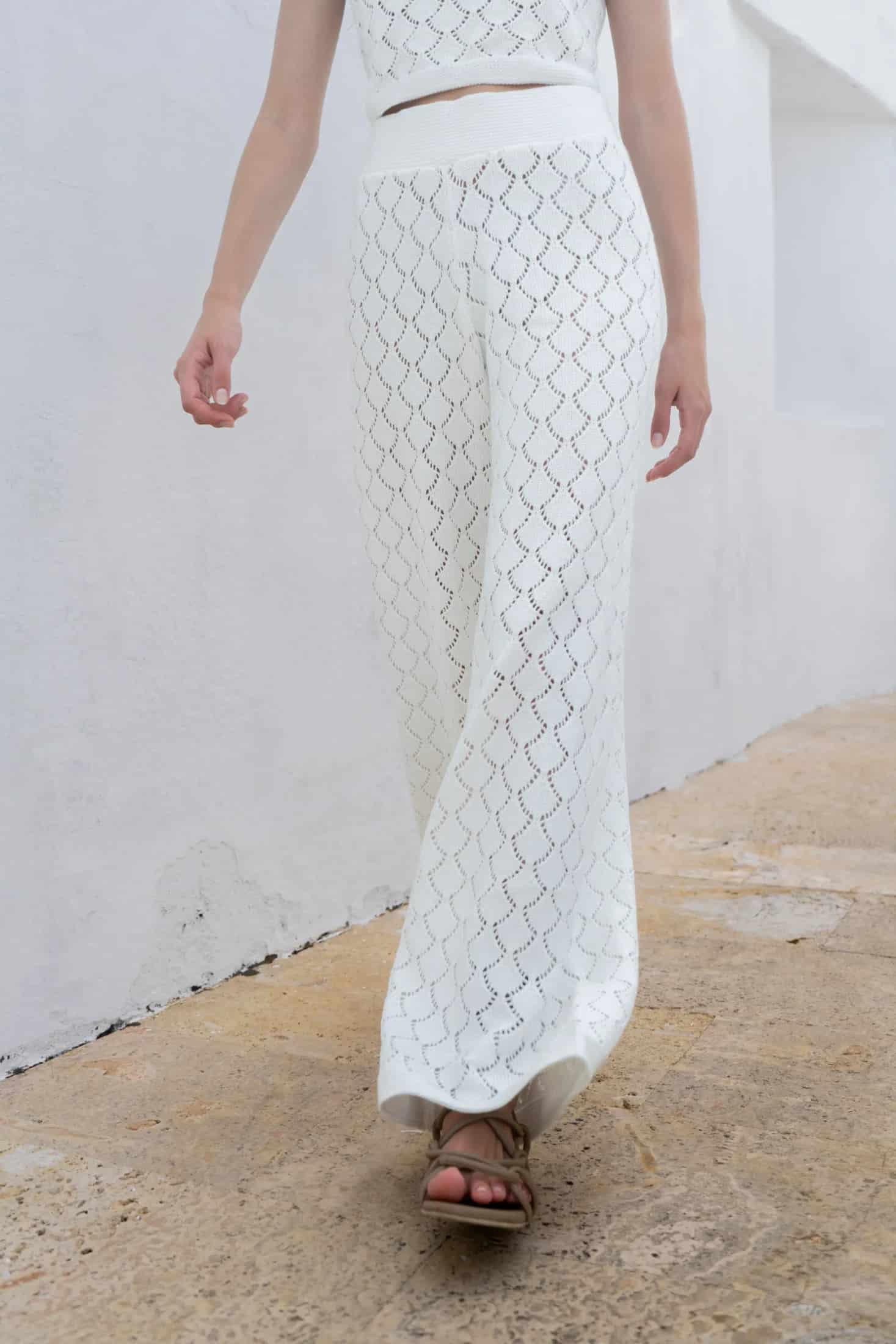 Pantalón Summer Set Blanco Mujer - miniatura 7