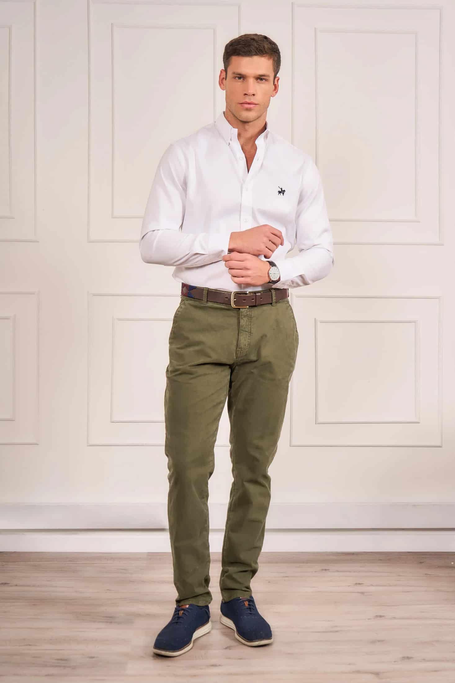 Camisa Oxford Hombre No Iron Blanca - miniatura 5