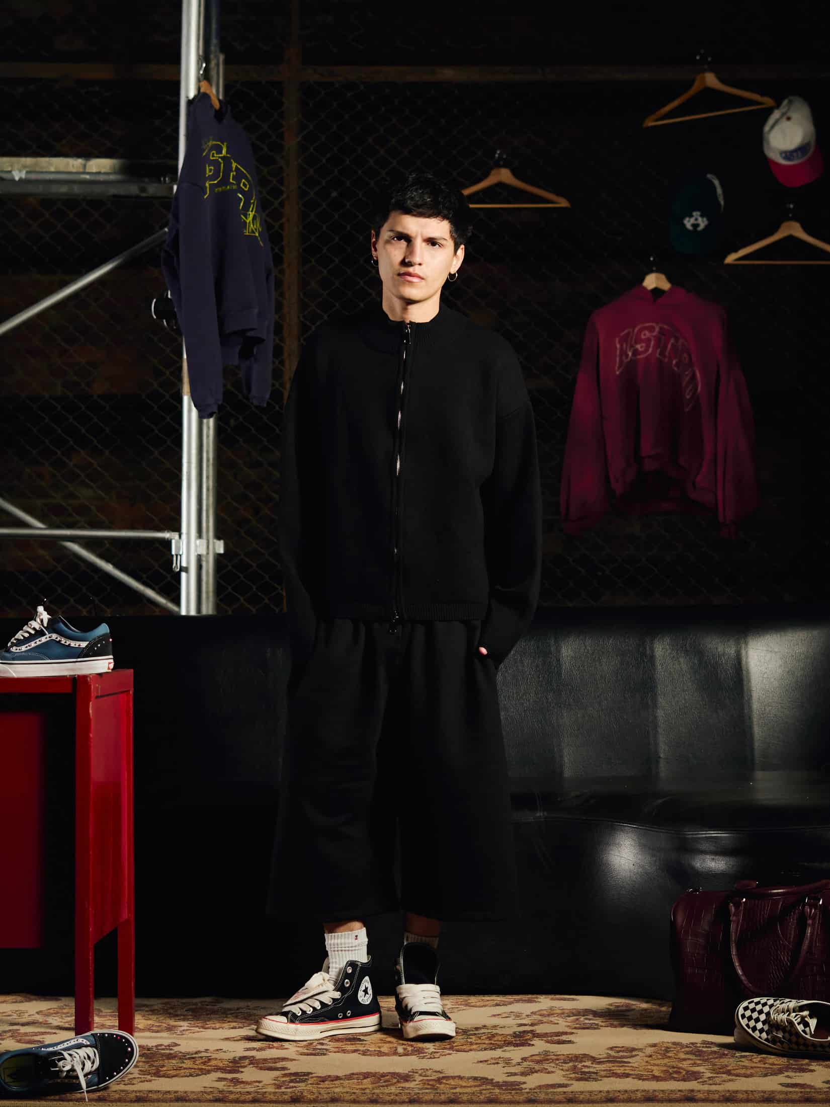 Knit Double Zipper - Onyx - miniatura 8