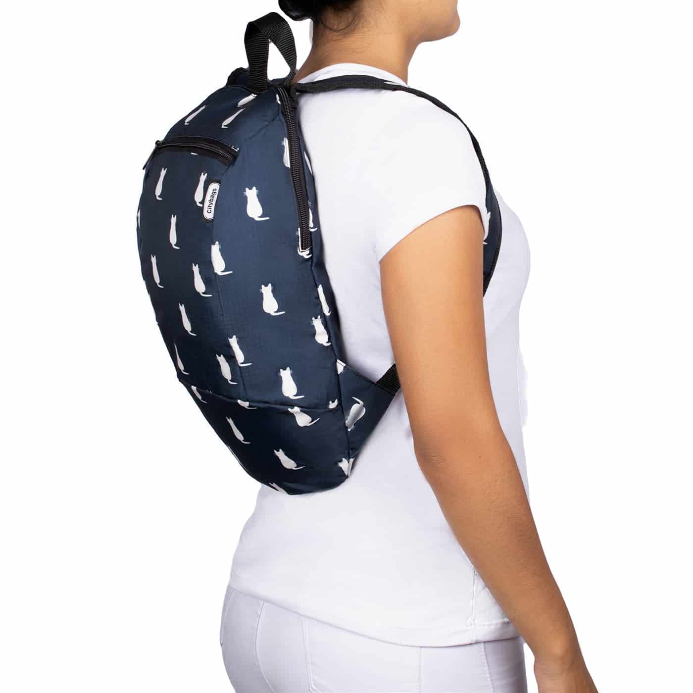Morral Trekking ULTRA Estampado Gatos Citybags Multicolor - miniatura 3