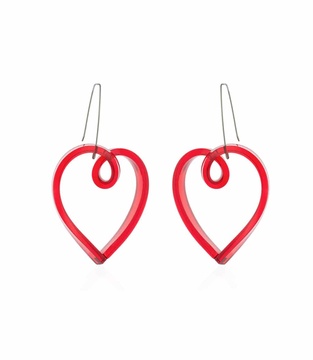 Aretes Corazón Infinito Grande - miniatura 1