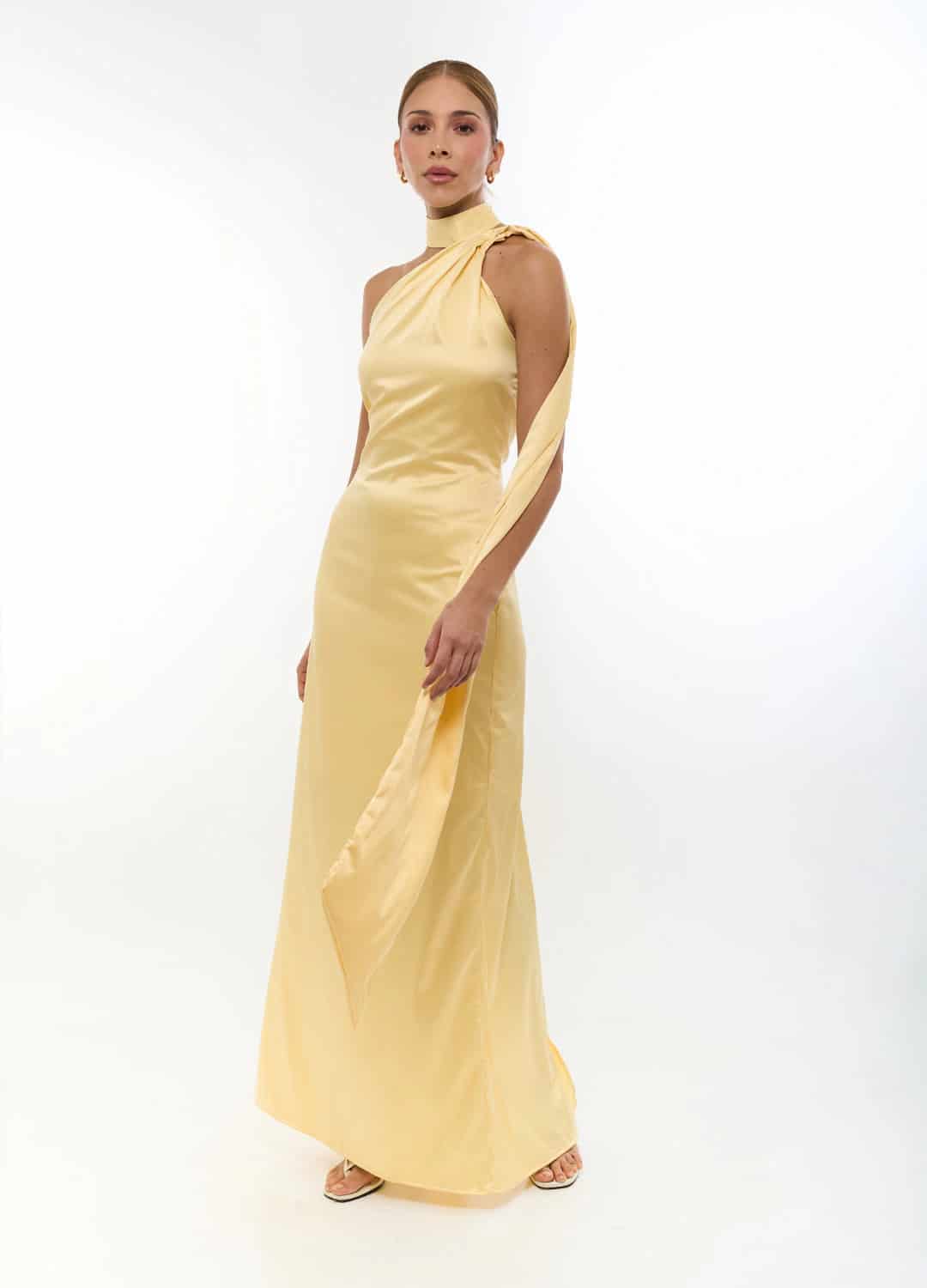 Vestido Maid Of Honor Amarillo - miniatura 1