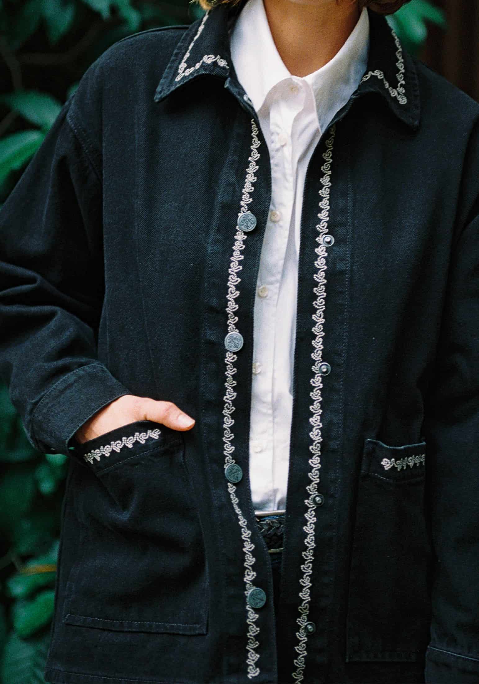 Chaqueta M Violetta Denim Bord. Negro - miniatura 4