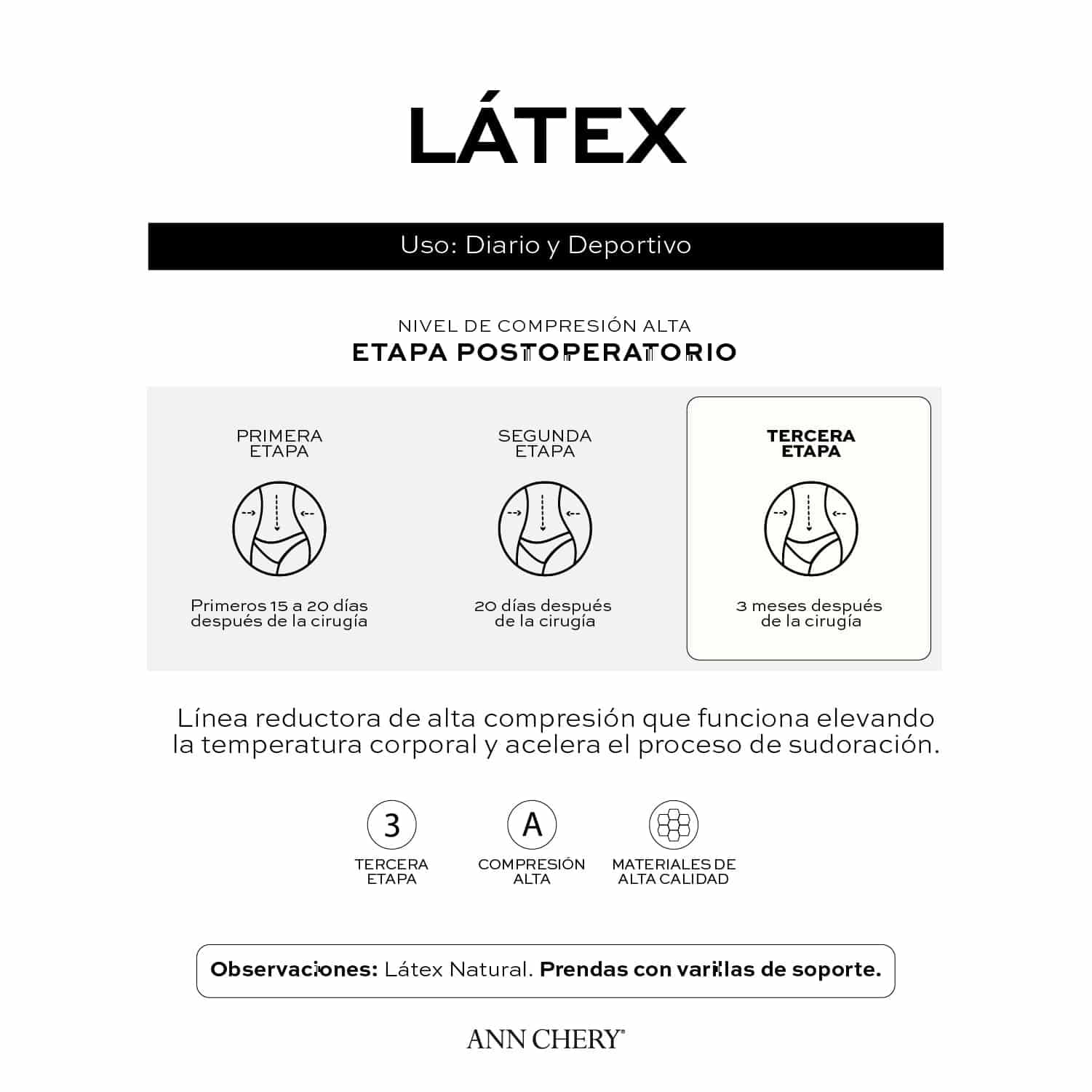 Chaleco látex 3 Broches Mujer - miniatura 7