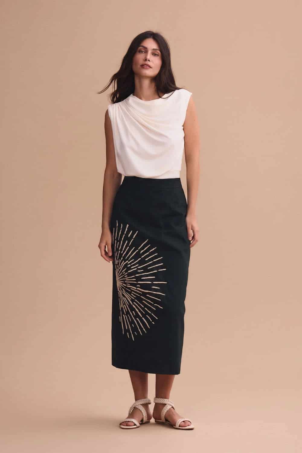 Falda venecia negro - miniatura 3