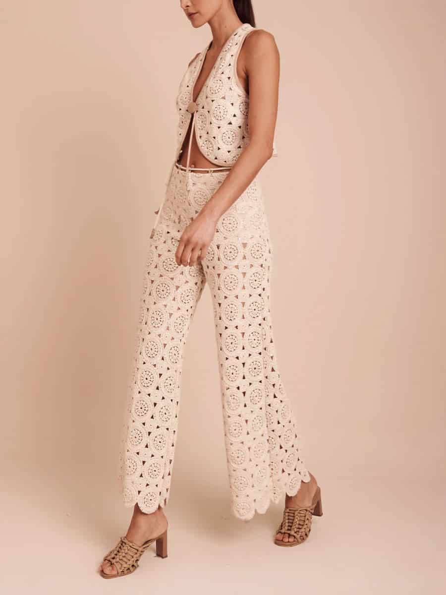 VERA PANT NATURAL ECRU - miniatura 4