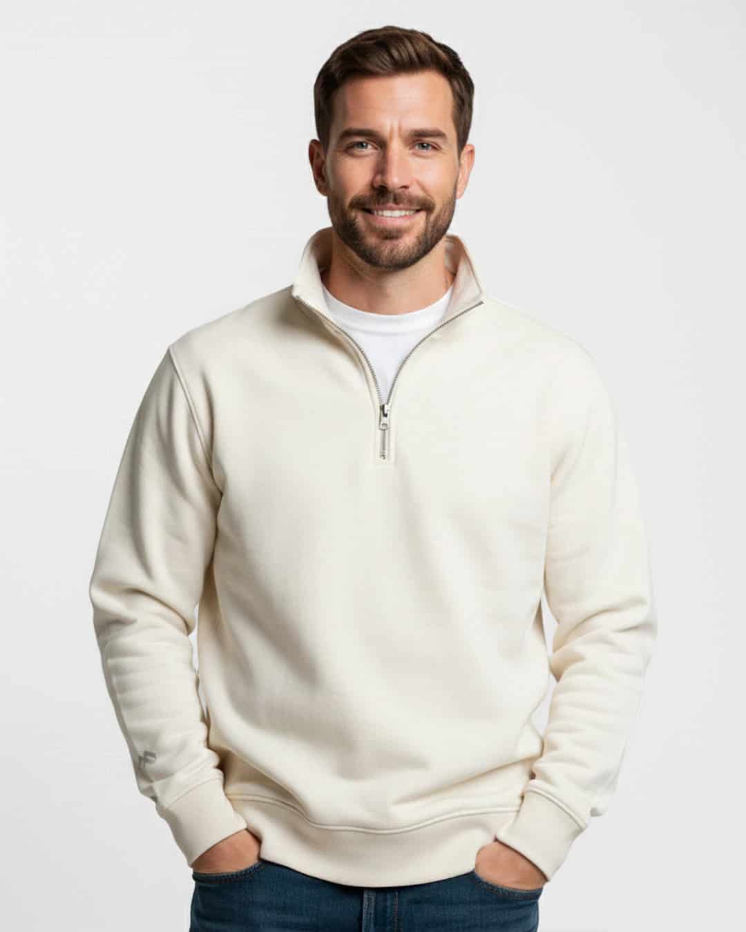 Buzo cuello alto hombre Marfil - miniatura 1