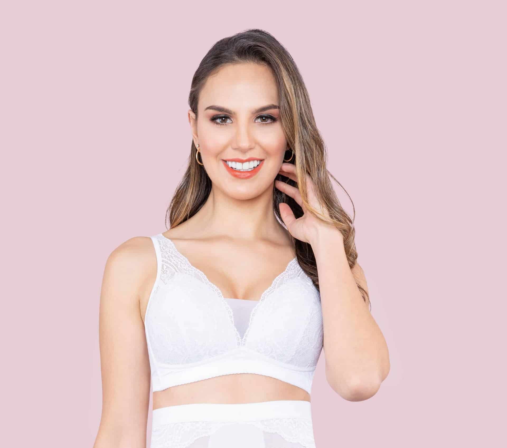 Brasier Bralette para Mujer con Encaje | Copa Triangular Sin Aros ni Varillas - miniatura 2