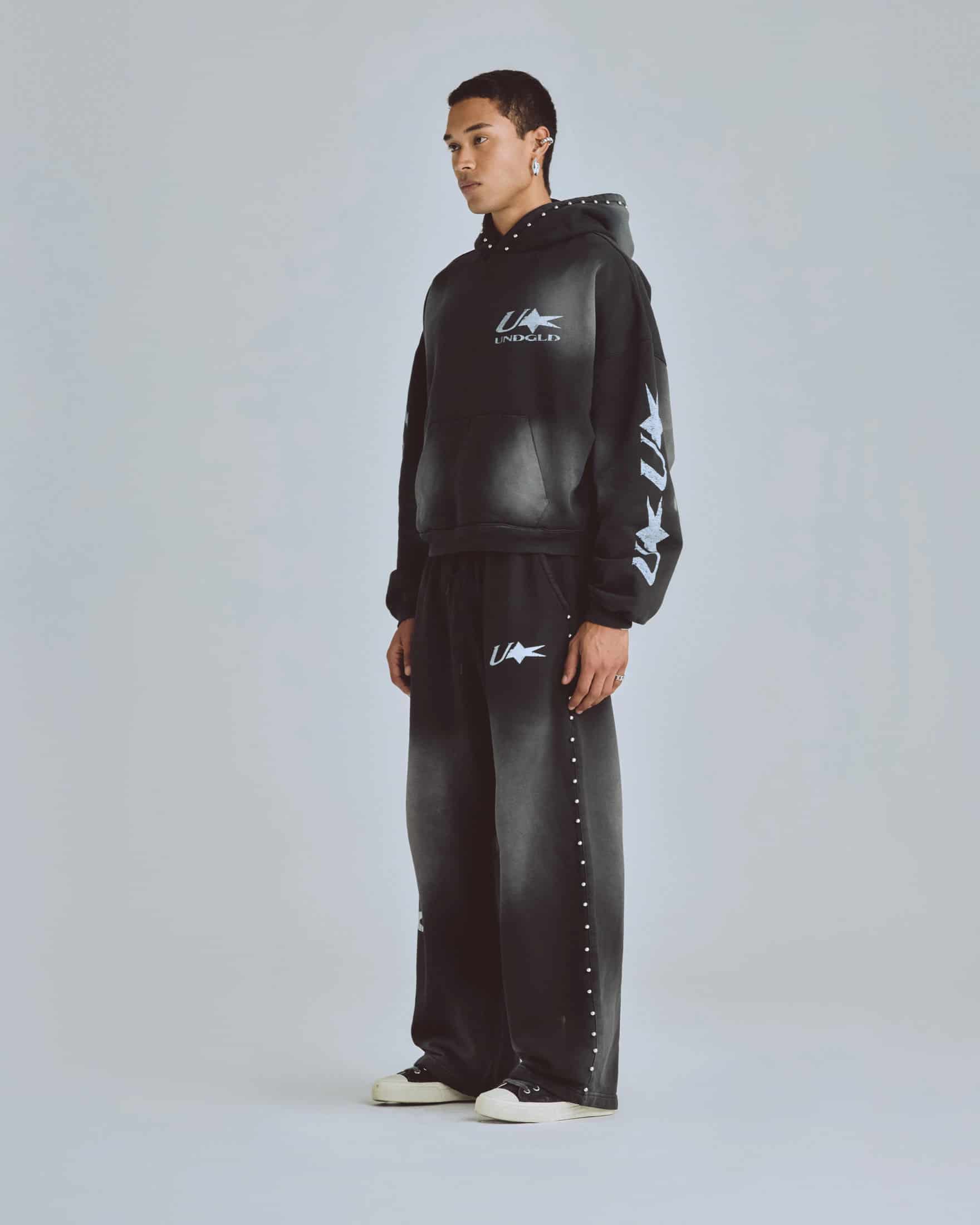 Agnus Dei U Star Boxy Fit Hoodie Smokey Black - miniatura 5