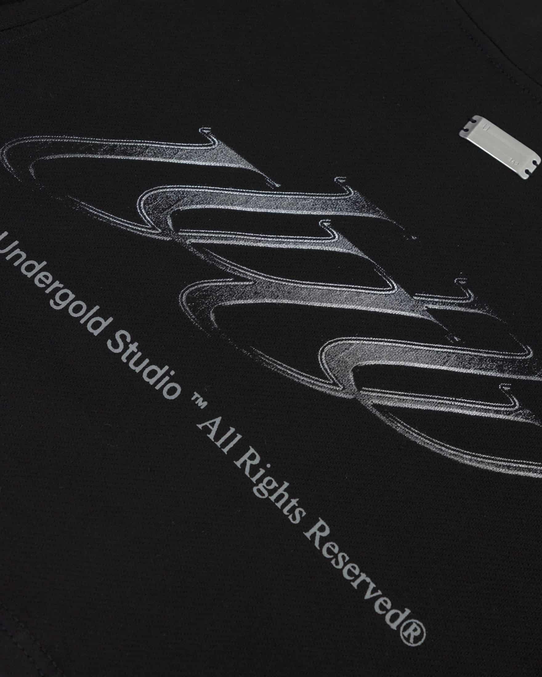W Spring Unity Zip Up Slim Fit Crewneck Black - miniatura 4