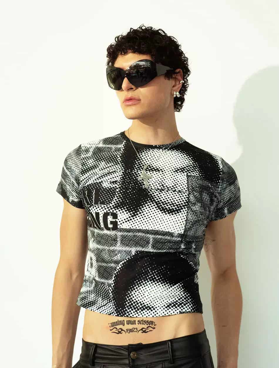 Fitted T-Shirt in Halftone - miniatura 3