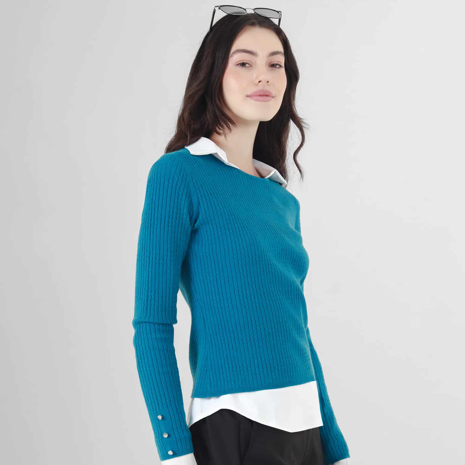Sweater Cuello Redondo Manga Larga - miniatura 5