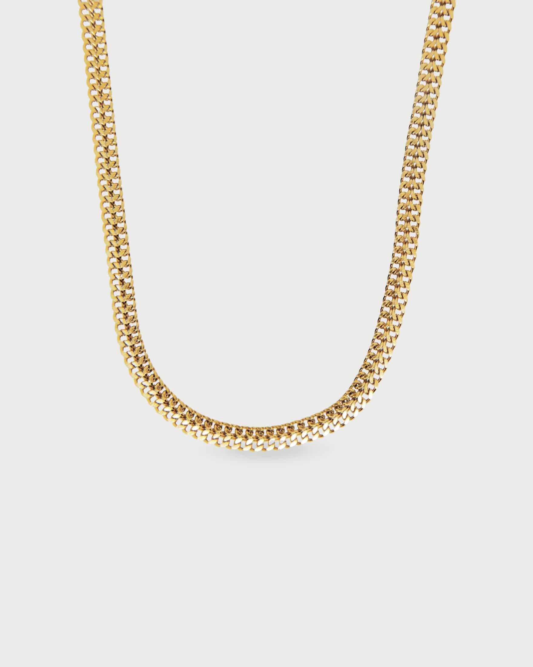 Collar Trenzado Ancho Acero Inoxidable - miniatura 1
