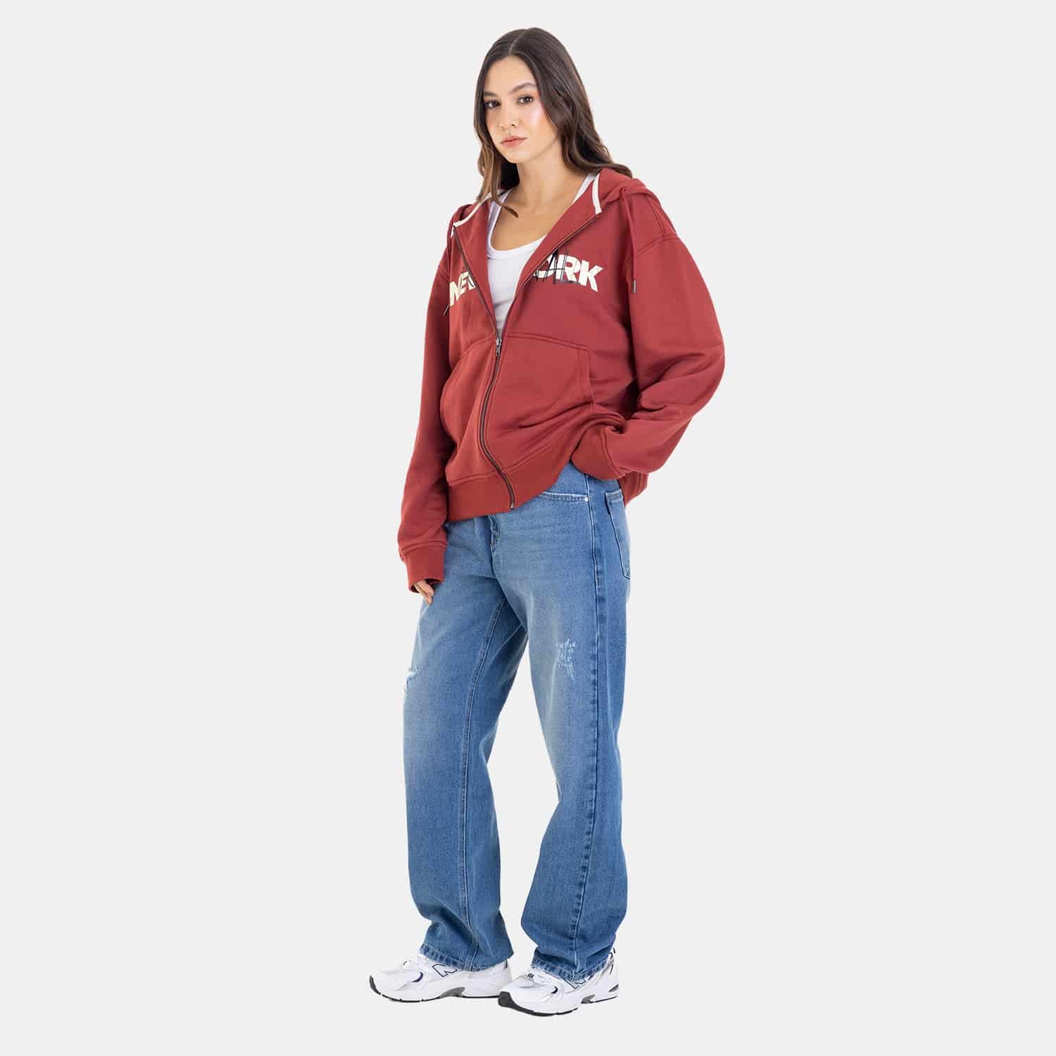 Zip Hoodie Regular Fit Red - miniatura 10