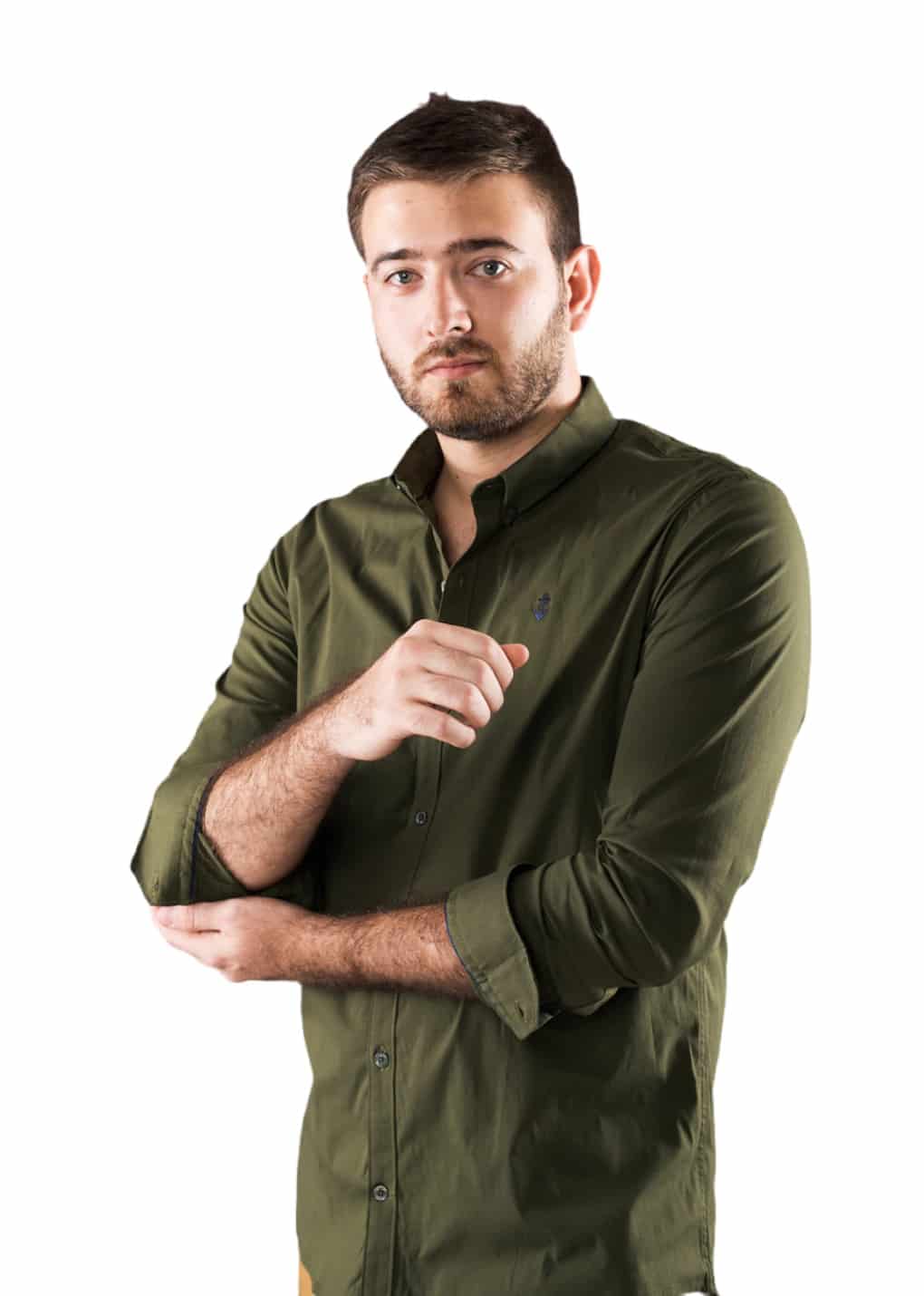 Camisa Verde Militar A Navy - miniatura 2
