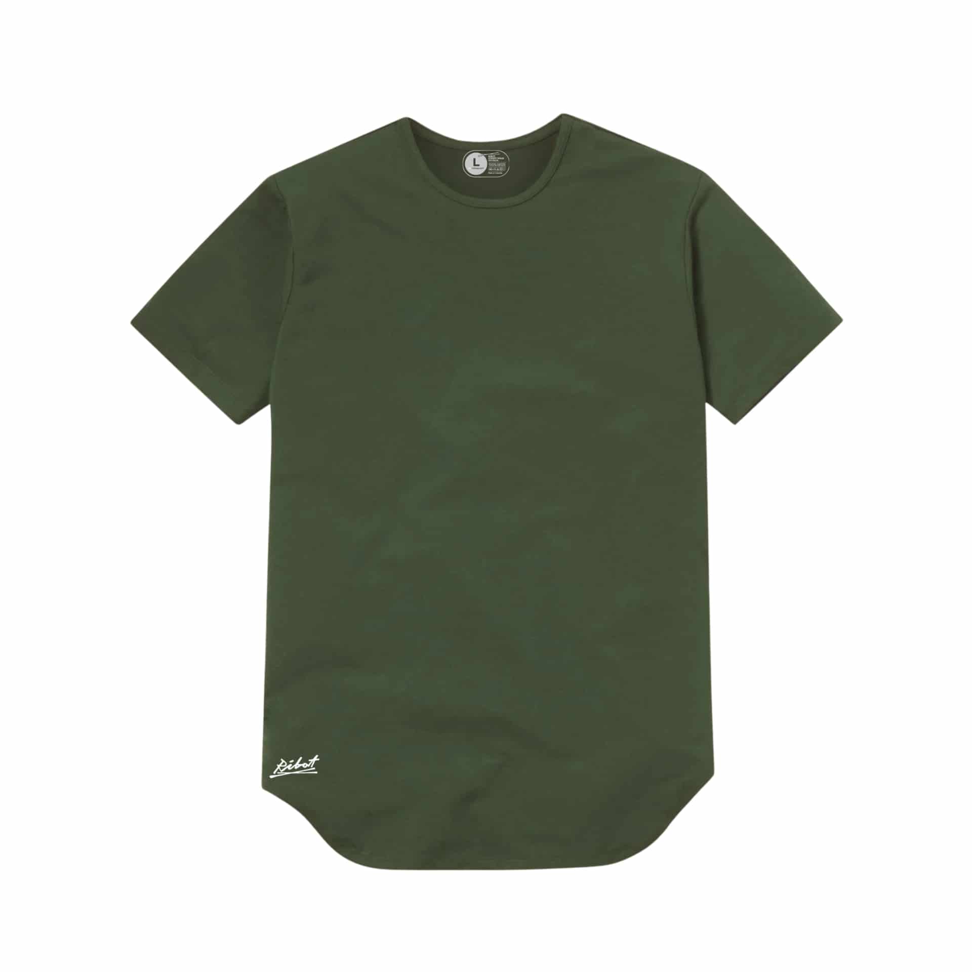 Camiseta Básica Curve Verde Militar - miniatura 2