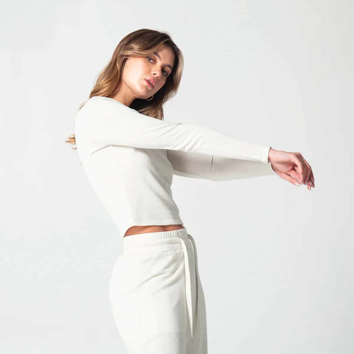 Blusa Slim Escote Cuadrado Smoke - miniatura 3