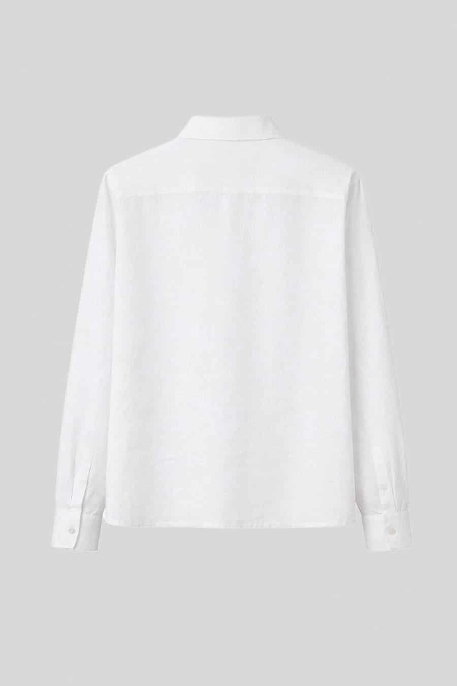 Women's shirt linen assisi white - miniatura 2
