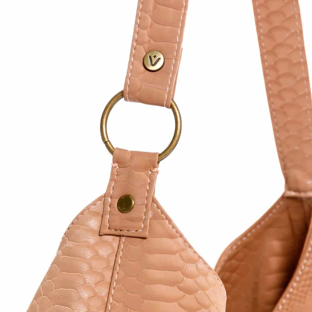 Cartera para mujer Badminton mocca con broche Cobra Noir - miniatura 5