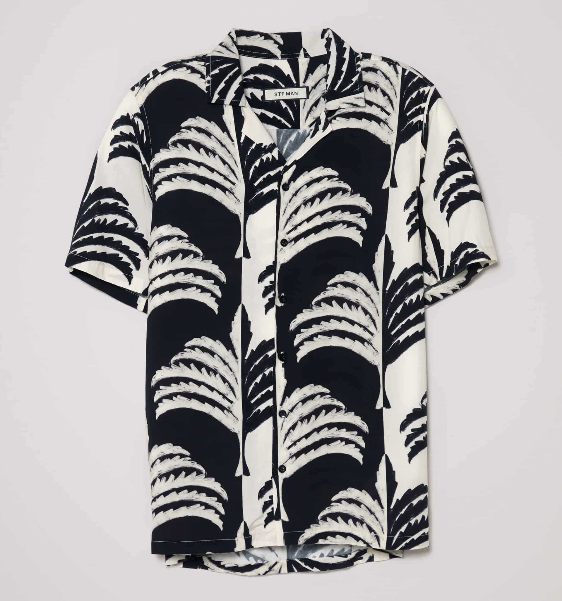 Camisa manga corta cuello resort - miniatura 3