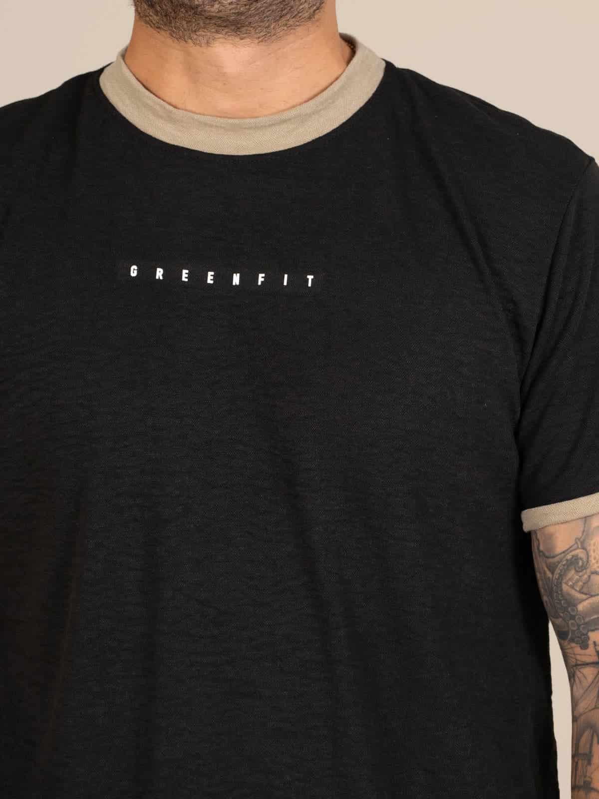 Camiseta hombre slim iza negra - miniatura 4