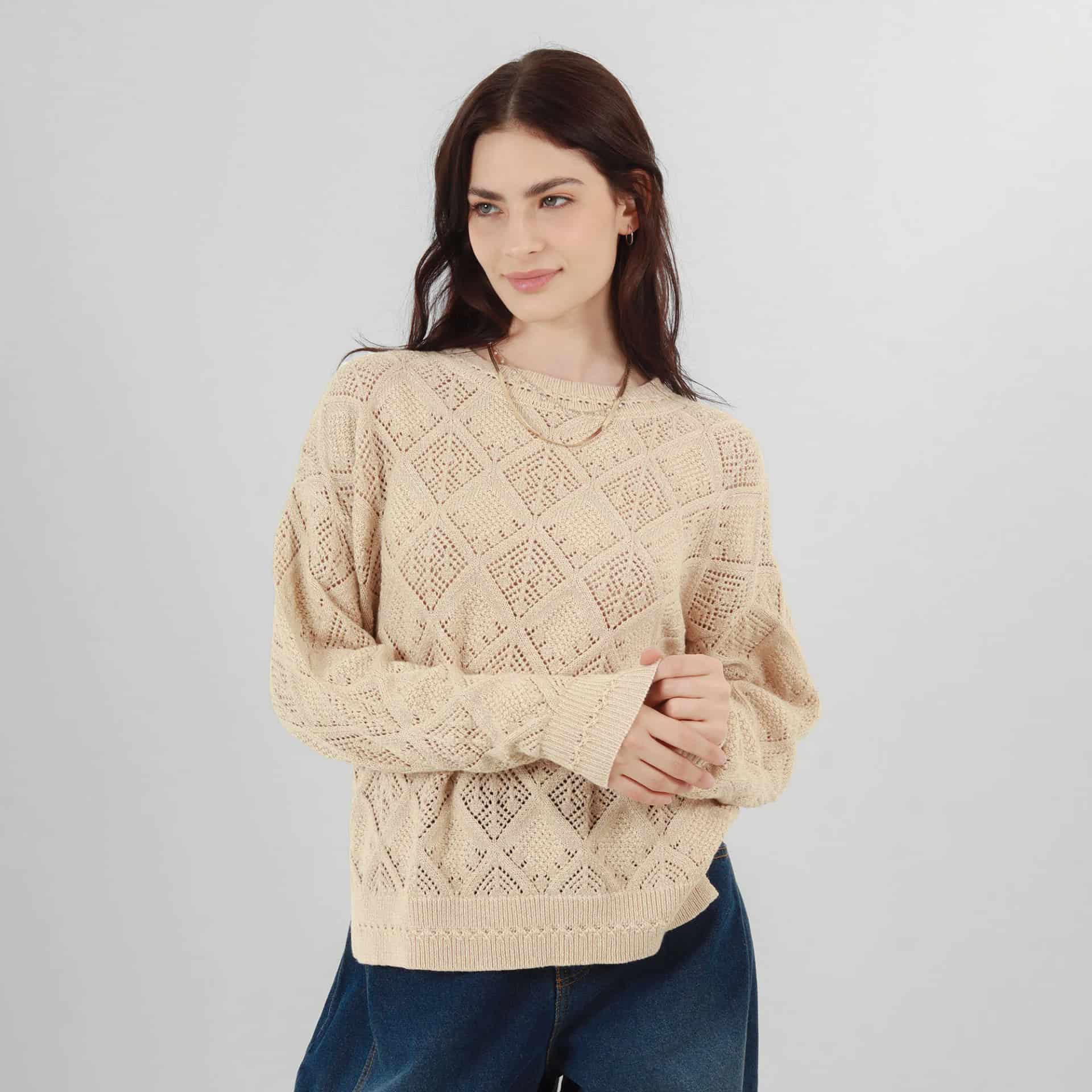 Sweater Cuello Redondo Manga Larga - miniatura 2