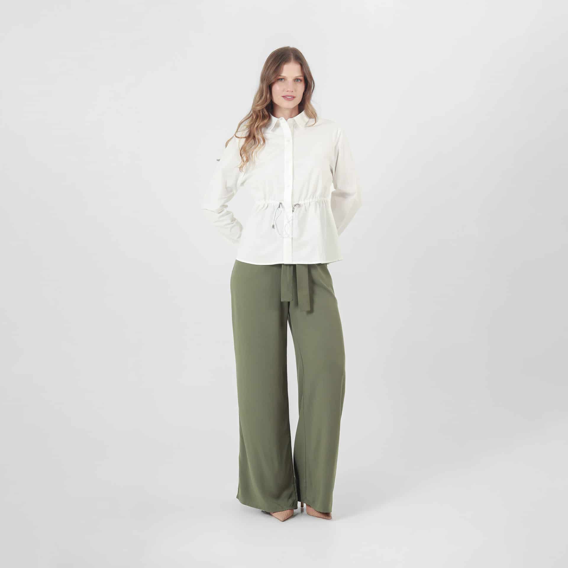 Blusa Cuello Camisero Manga Larga - miniatura 6