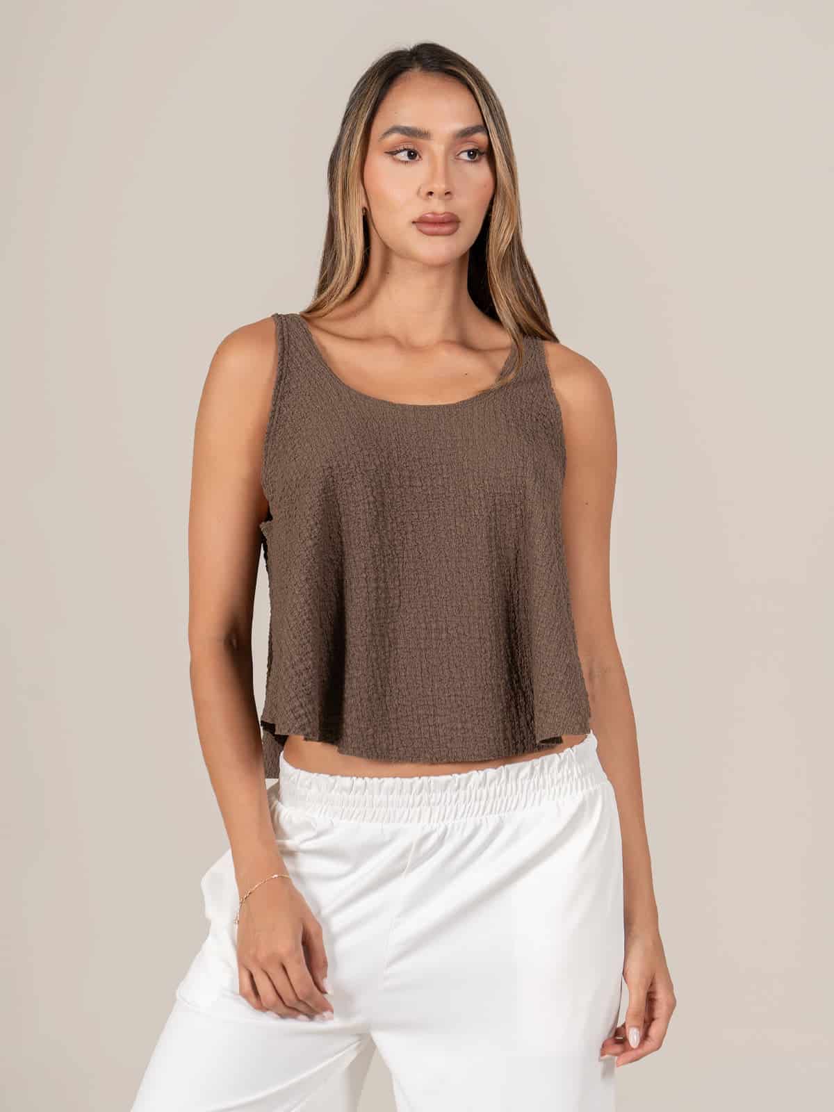 Blusa Leyva Cafe - miniatura 1